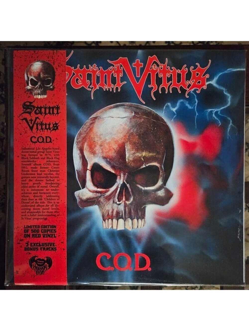 SAINT VITUS - C.O.D. LP RED VINYL RECORD doom metal sludge stoner rock